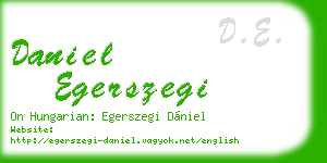 daniel egerszegi business card