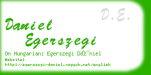 daniel egerszegi business card